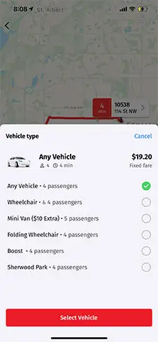 Step 4: Vehicle Choice